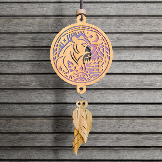 Bear Suncatcher Download File/Instant Download Bear Suncatcher/ Bear Download File/ Laser Cut Bear File SVG DXF/Bear Window Charm/Cabin