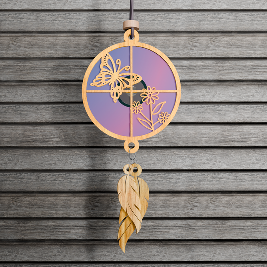 Butterfly in a window suncatcher SVG | Window Sun Catcher Cut File For Lasers & Glowforge| Laser Cut DIGITAL FILE only