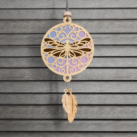 Digital File Dragonfly Suncatcher | Repurposing DVDs | Laser Cut File | SVG, PDF, EPS | Digital File